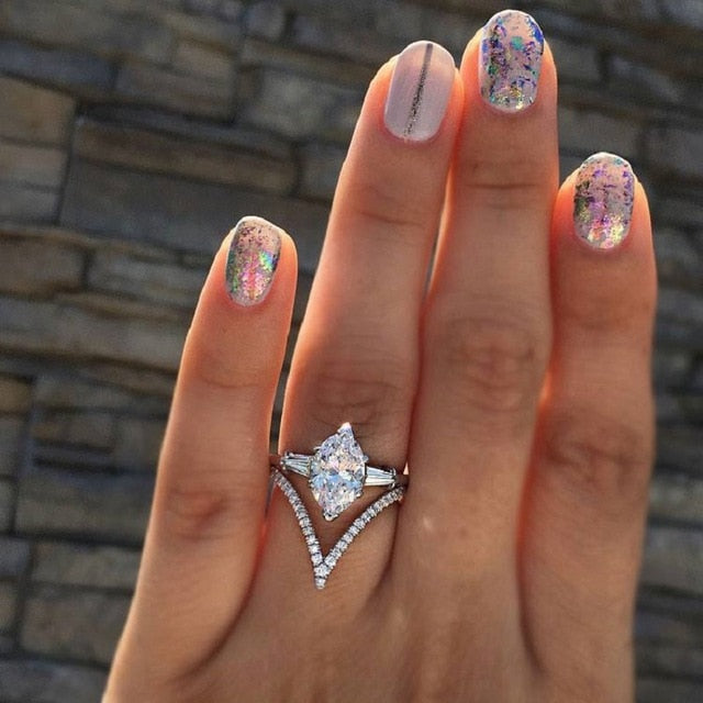 New Trendy Crystal  Engagement Claws